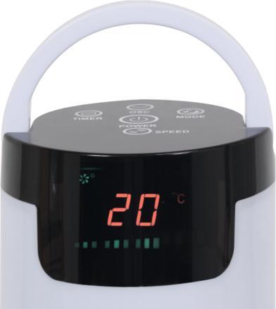 Produktbild Vorel LUND WENTYLATOR PODŁOGOWY LED 50W, WYS. 81cm