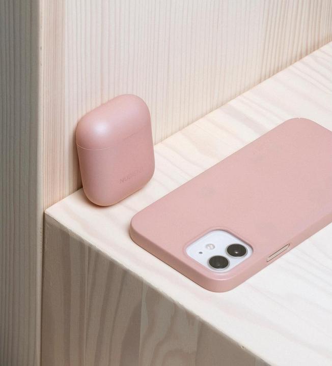 Actual product image Nudient Apple Airpods 1/2 Case V1 Dusty Pink