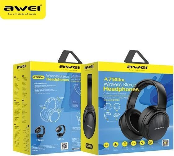 Immagine prodotto Awei Cuffie Bluetooth s A780BL nero (Nessuna soppressione del rumore, 15 h, Senza fili)