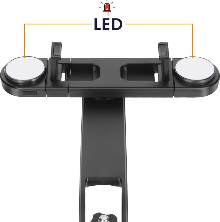 Image du produit Wiwu Selfie stick - Selfie Stick Wi-SE012 with Tripod Function and double LED light