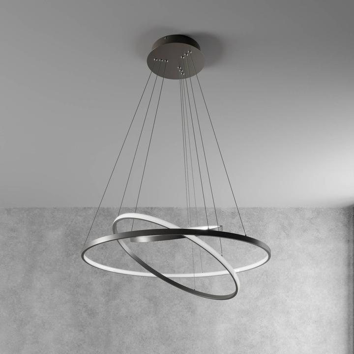 Image du produit Lucande Ezana Lampe à suspendre Nickel (2300 lm)