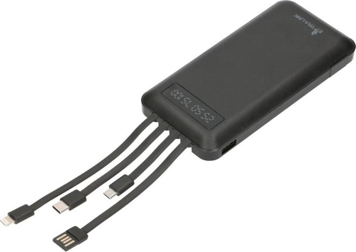 Produktbild Extralink EX.19607 power bank Lithium Polymer (LiPo) Black (10000 mAh, 10 W, 37 Wh)