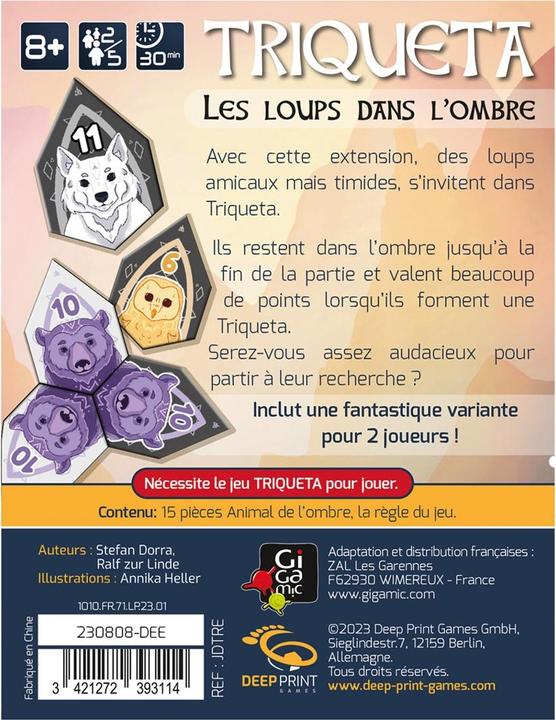 Actual product image Gigamic TRIQUETA - extension Les loups dans l'ombre