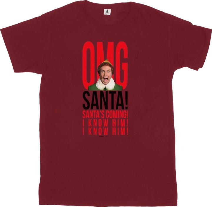 Immagine prodotto Elf OMG Santa I Know Him Maglietta Ampia Donna (XXL)
