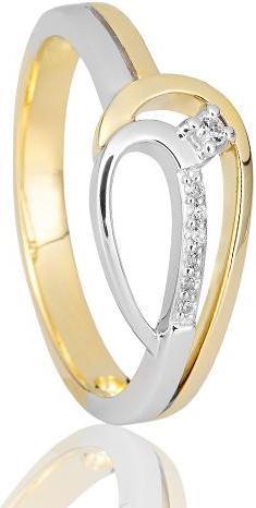 Actual product image Breuning RING - BRILL. 0,053 Ct. H/si (51, 750/18 K Gold)