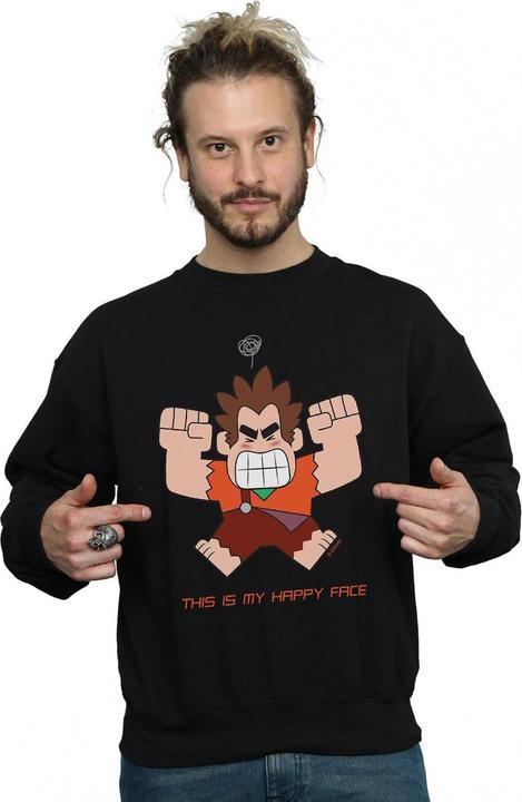 Immagine prodotto Disney Wreck It Ralph Happy Face Felpa Uomo (XL)