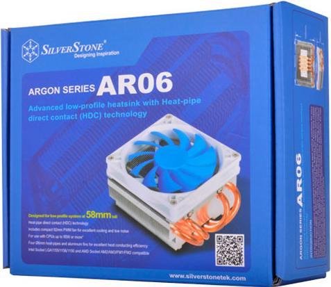 Actual product image Silverstone Argon SST-AR06 CPU Cooler (58 mm)