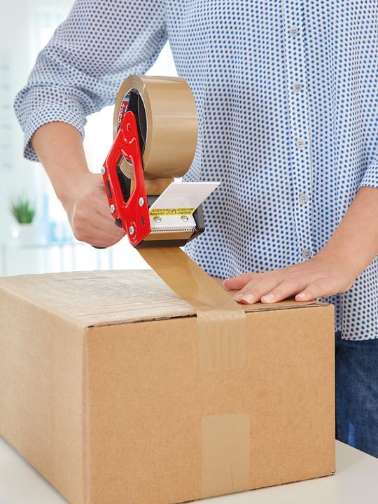Produktbild tesa tesapack 6300 ECONOMY Handabroller - Für Klebebänder mit bis zu 50 cm Breite
