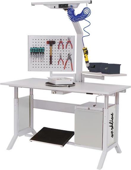 Bedrunka & hirth Tisch workline mit Klemmfeststellung (150 cm, 75 cm)