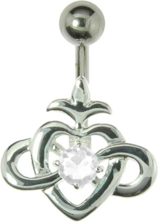 Image du produit Bijouteria Piercing nombril (Cristal Premium, Acier chirurgical 316L, Argent 925)