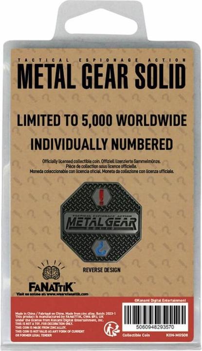 Immagine prodotto Fanattik Metal Gear Solid pièce de collection Solid Snake Edizione Limitata