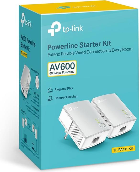 Immagine prodotto TP-Link Tl-Pa411kit V2 (500 Mbit/s)