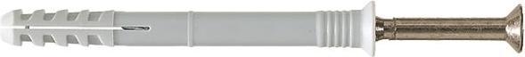 Produktbild Nageldübel Schlagdübel 6 x 60 mm Senkkopf mit Schraube Bohr ø 8 mm verzinkt (200 Stk.)