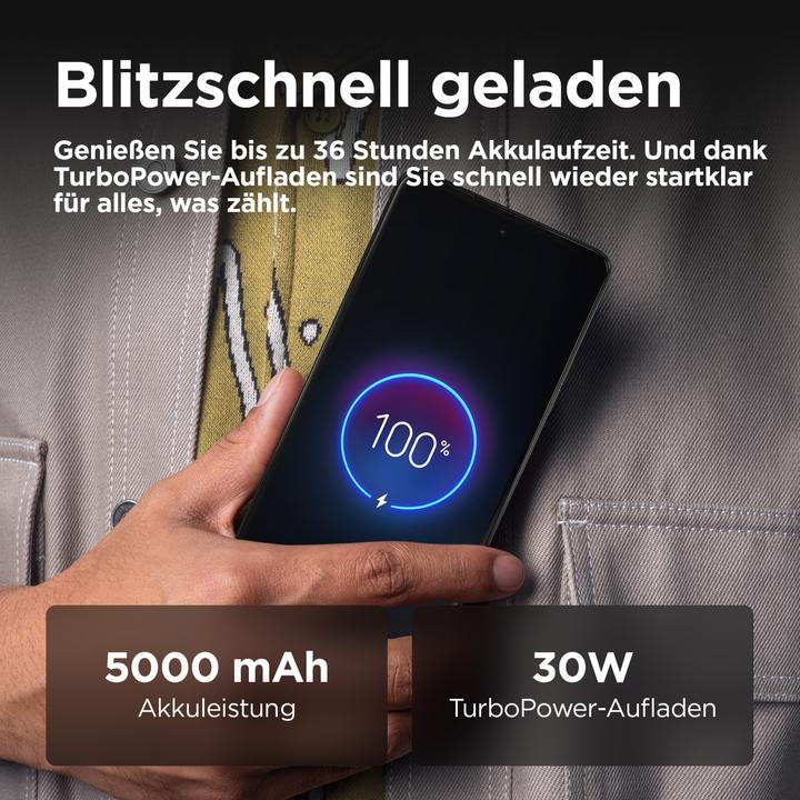 Actual product image Motorola moto g75 5G B2B variant (128 GB, Charcoal Gray, 6.78", Hybrid Dual SIM, 50 Mpx, 5G)