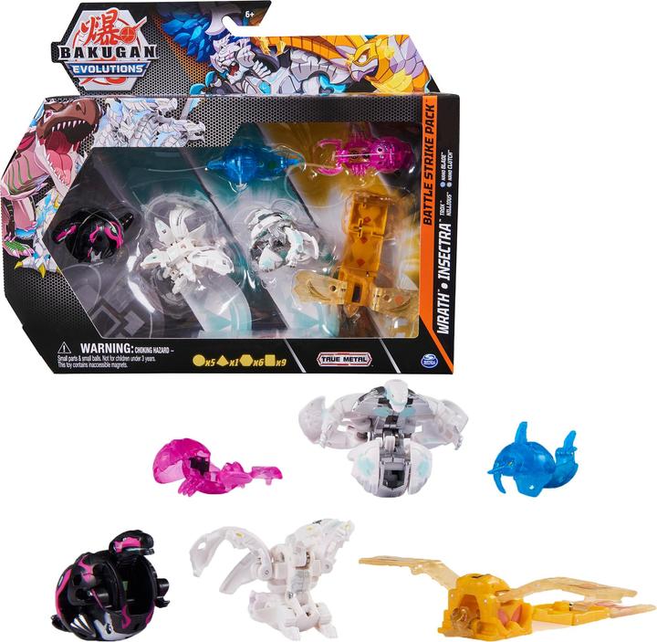 Actual product image Spin Master Bakugan Evolutions - Wrath and Insectra Battle Strike