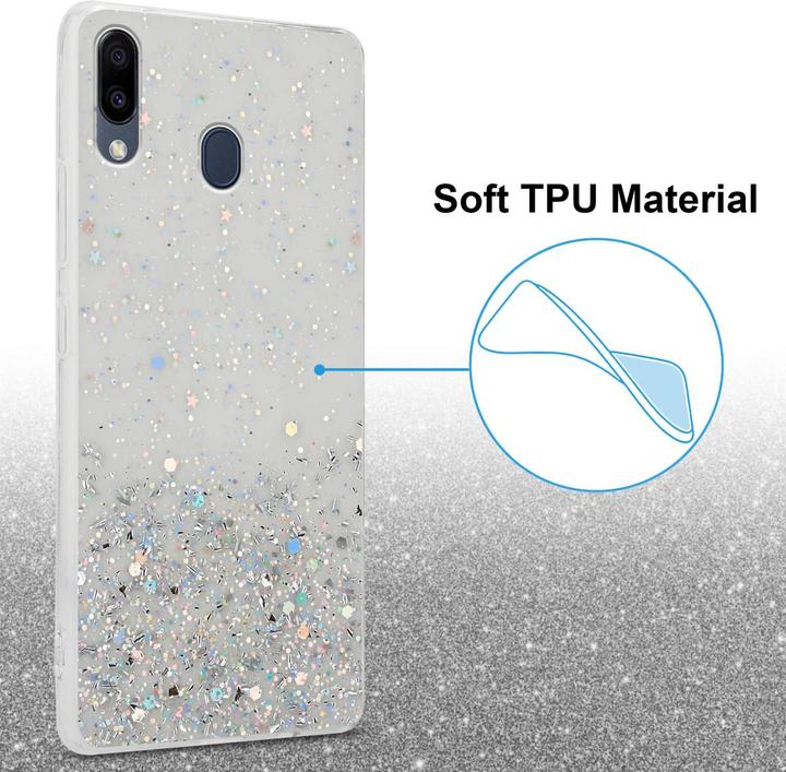 Immagine prodotto Cadorabo Cover in TPU con brillantini per Samsung Galaxy M20 (Samsung Galaxy M20)