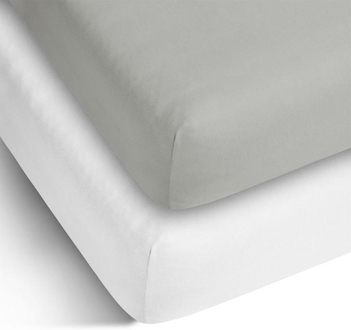 Actual product image Aspero 2 x cotton fitted sheets (180 x 200 x 25 cm)