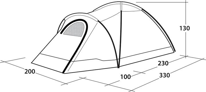 Actual product image Outwell Cloud 3 (Dome tent, 5.20 kg, 3 persons)