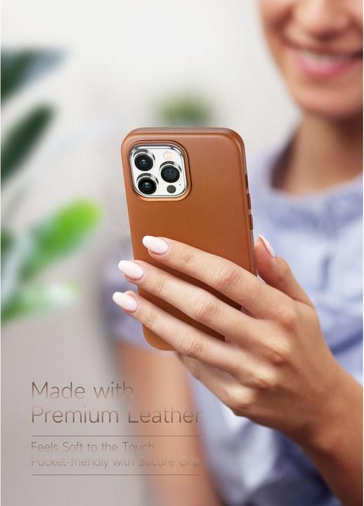 Actual product image Dux Ducis Naples Series Genuine Leather Case (Apple iPhone 14 Pro Max)