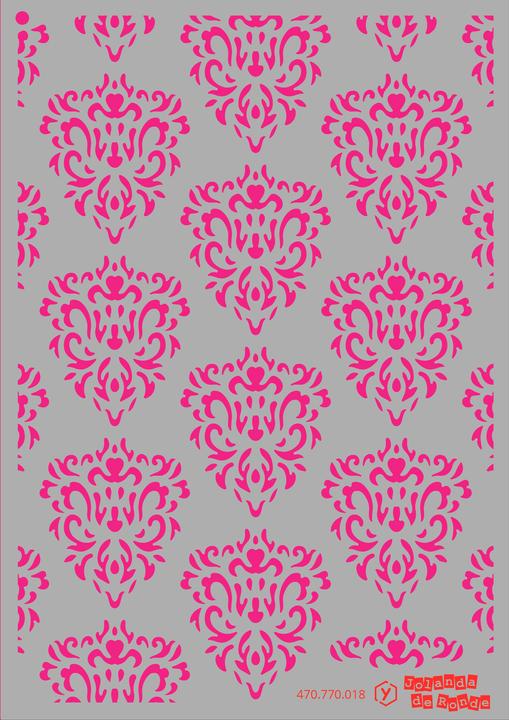 Actual product image Pronty Crafts Baroque pattern" stencil, A5
