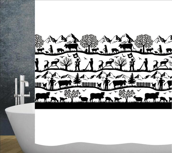 Actual product image Diaqua Shower curtain textile Swiss Dream (180 x 200 cm)