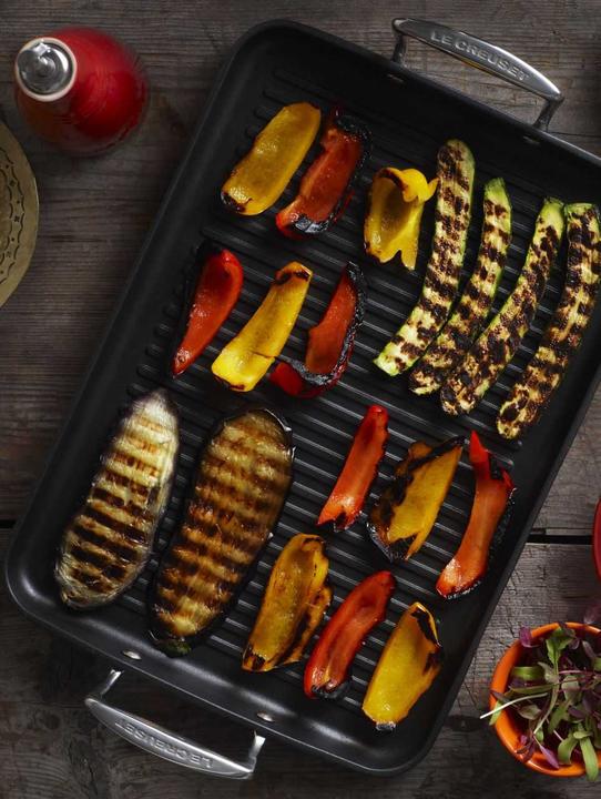 Produktbild Le Creuset Grillplatte mit Rillen (34 cm, Grillpfanne, Aluminium)