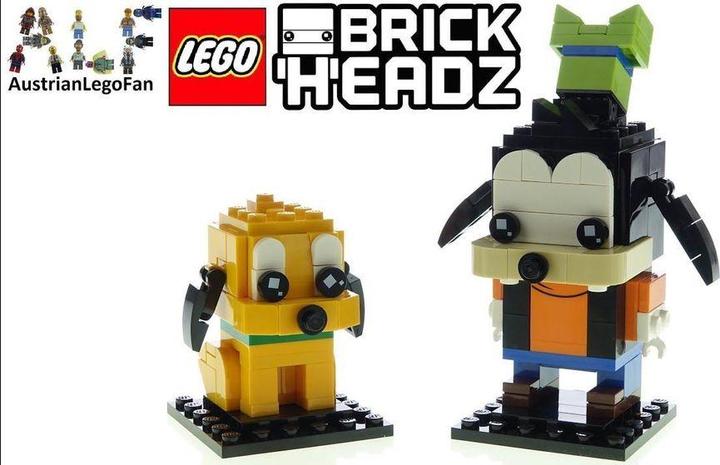 Actual product image LEGO Disney - Goofy & Pluto (40378, LEGO Brickheadz, LEGO Rare Sets)