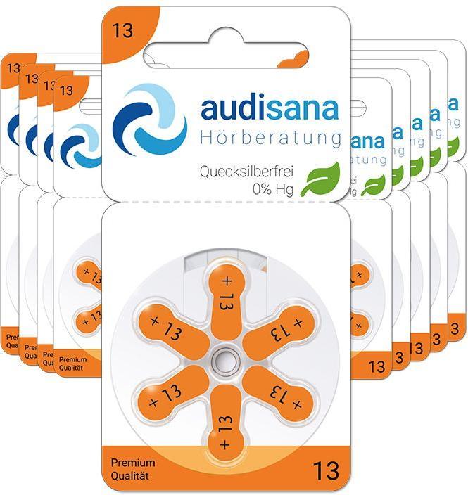 Immagine prodotto Audisana 13 Batterie per apparecchi acustici (60 pz., ZA13 GP, 300 mAh)