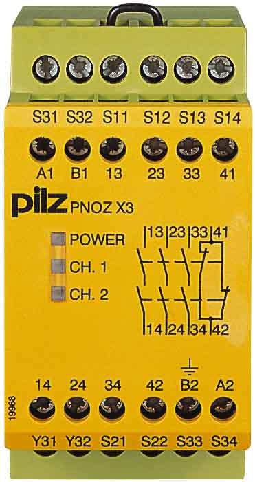 Image du produit Pilz Relais de sécutité 24V 3 contacts