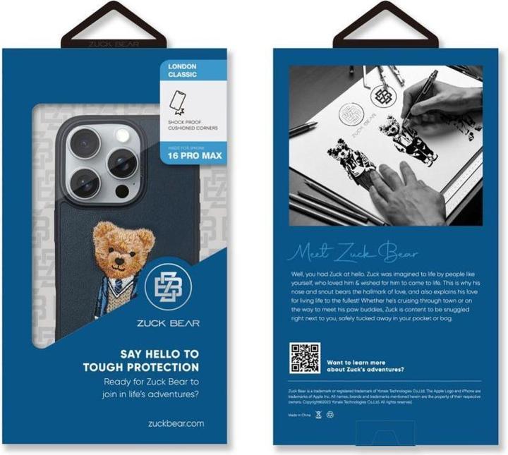Immagine prodotto OEM Headphone case Zuck Bear ZUCK BEAR case LONDON CLASSIC for IPHONE 16 Pro westminster ace (Apple iPhone 16 Pro)