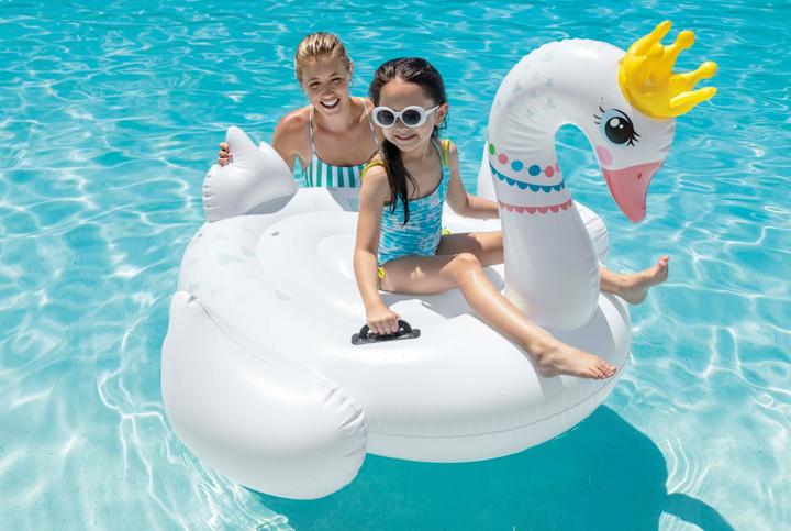 Actual product image Intex 57562NP Majestic Swan Ride-On, inflated