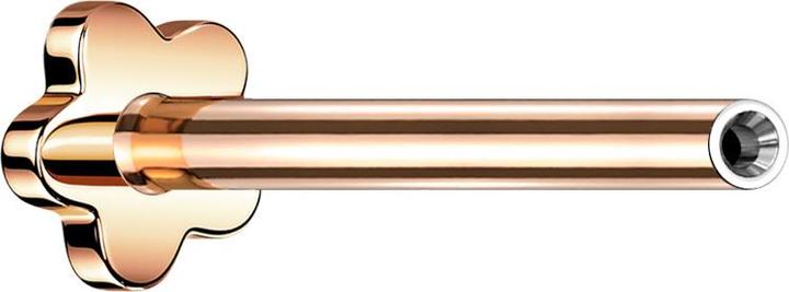 Immagine prodotto Star Piercing Asta per Labret Micro Threadless Flower oro rosa (senza ottone, Titanio G23)