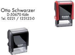 Actual product image Trodat Printy 4910 text stamping machine, 3 lines, red