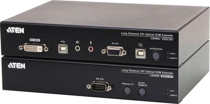 Produktbild Aten CE690 USB DVI Optical Fiber KVM Extender (20km)