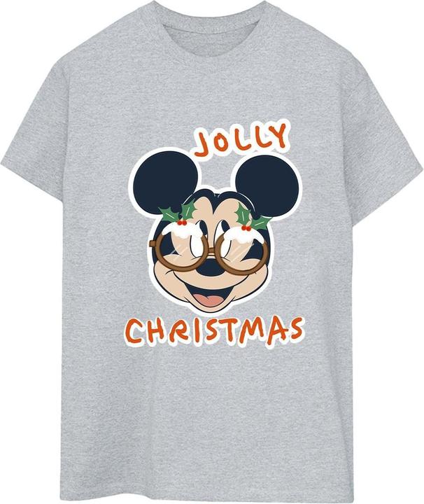 Immagine prodotto Disney Mickey Mouse Jolly Christmas Glasses Maglietta Ampia Donna (M)