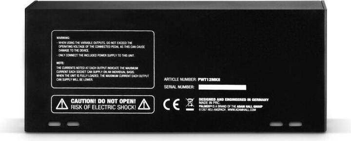 Actual product image Palmer Audio PWT 12 MK 2 Universal power supply (Instrument foot pedal)