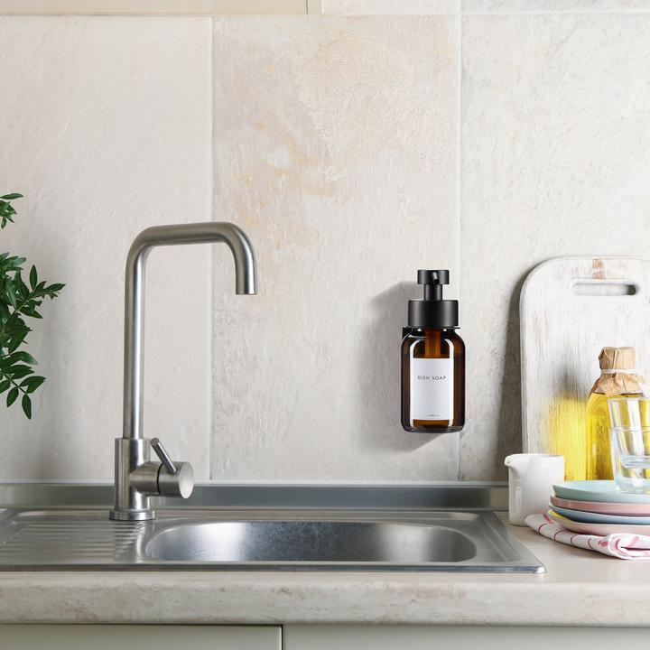 Actual product image Relaxdays Seifenspender zur Wandbefestigung