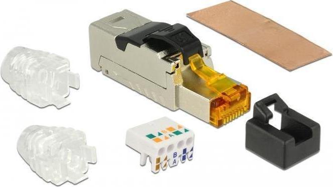 Actual product image Delock Field-wireable RJ45 connector (S/FTP, CAT8.1, 0.06 m)
