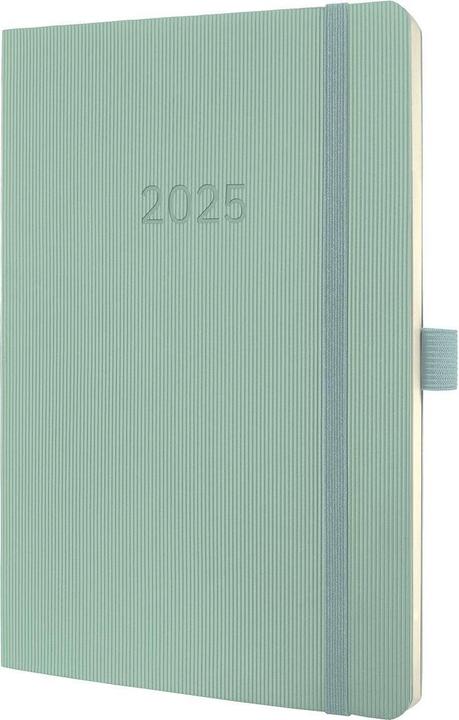 Sigel Wochenkalender Conceptum 2025 (DE/EN/FR/NL) mint green (135 x 210 mm, Olandese, Inglese, Tedesco, Francese)