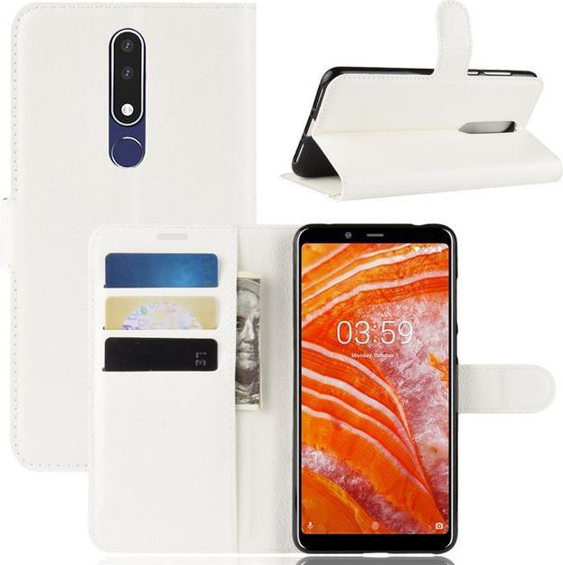 Productafbeelding MU Classic Litchi Leren Boekomslag Serie (Nokia 3.1 Plus)