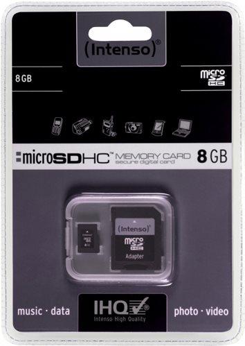Produktbild Intenso microSD Karte Class 4 (8 GB, microSDHC)