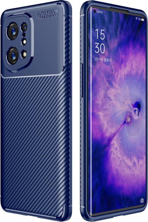 Produktbild Cover-Discount OPPO Find X5 - Carbon Fiber Case blau