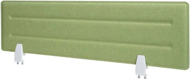 Image du produit Mendler Cloison de table HWC-G76, planche à picots, tissu/textile insonorisant avec gaufrage, 100x30cm vert (100 x 30 cm)