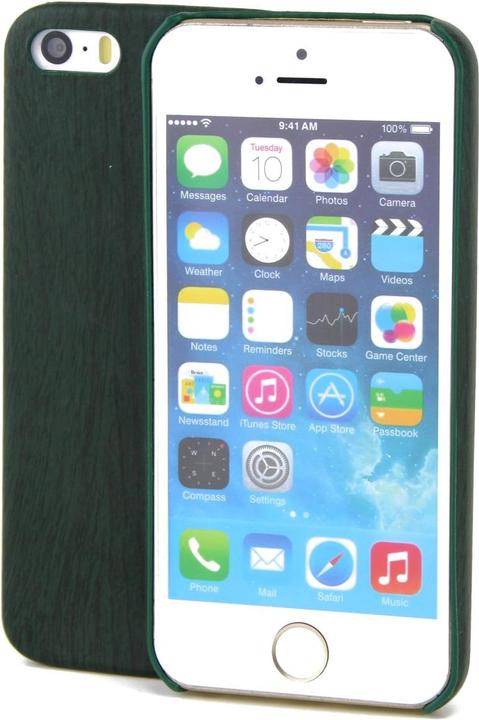 Actual product image König Design Apple iPhone 8 Plus TPU Mobile Sleeve Wood Optics Protection Case Green Cover Cases New (Apple iPhone 8 Plus)