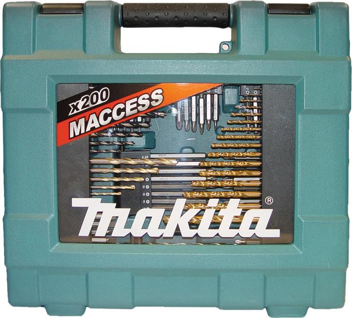 Produktbild Makita Bits Bohrer Werkzeug Sortiment 200-tlg. (6 mm, 1 mm, 6.5 mm, 5.5 mm, 10 mm, 1.5 mm, 7 mm, 3 mm, 5 mm, 8 mm, 2.5 mm, 3.5 mm, 4.5 mm, 3.2 mm, 2 mm, 4 mm)