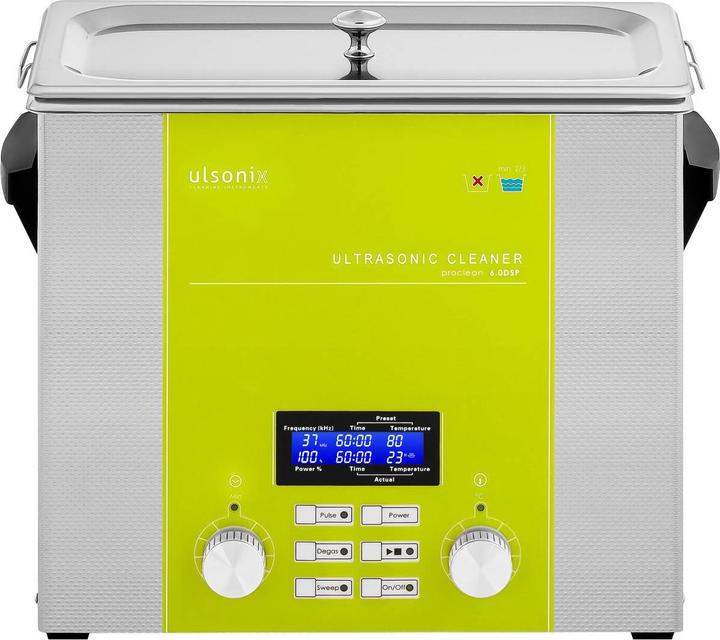 Actual product image Ulsonix Ultrasonic Cleaner - 6 litres - degas - sweep - pulse (37 kHz, 6000 ml)