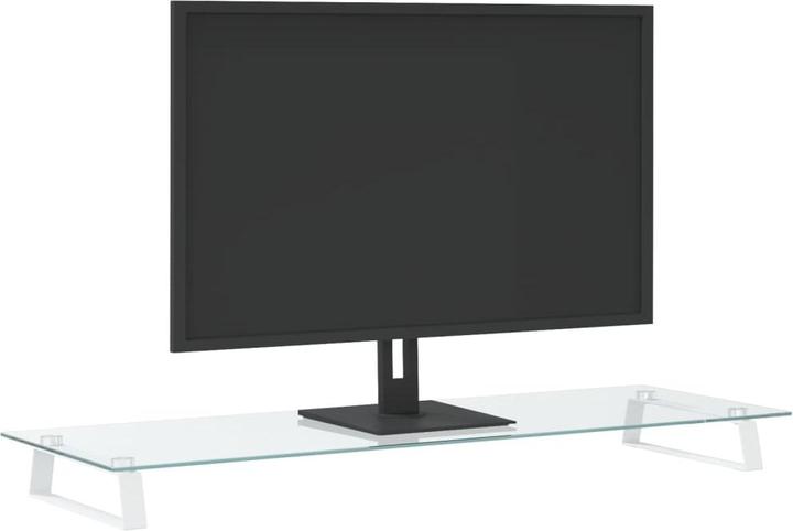 Immagine prodotto VidaXL Supporto per monitor bianco 100x35x8 cm in vetro temperato e