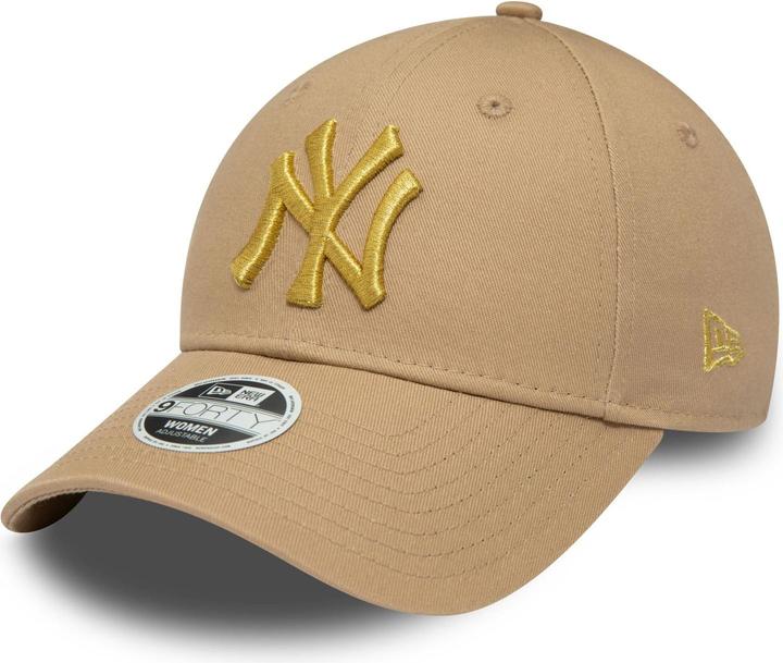 New Era 9Forty Damen Cap - Metallic New York Yankees Camel