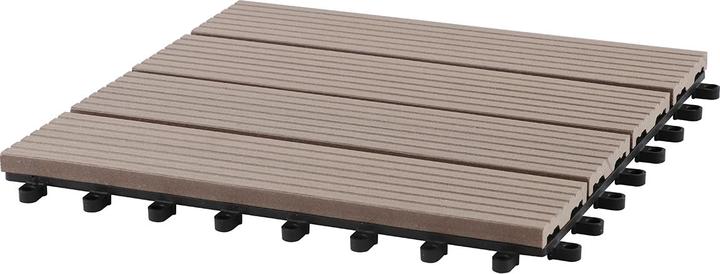 Produktbild Gartec Klickfliesen WPC Taupe (9 x, 30 x 30 cm)
