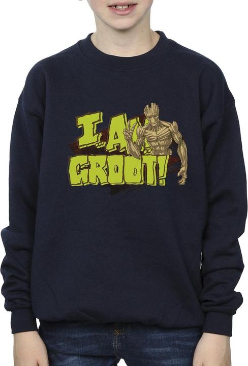 Actual product image Guardians of the Galaxy Boys I Am Groot Sweatshirt (116)